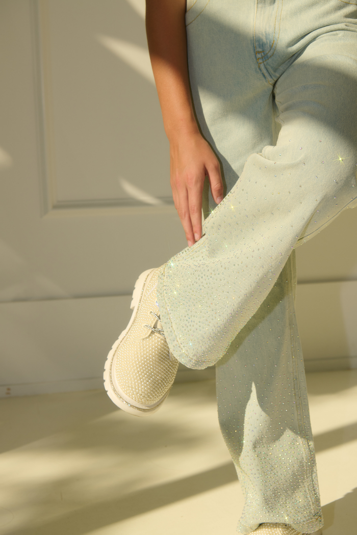 Crystal Cascade Jeans
