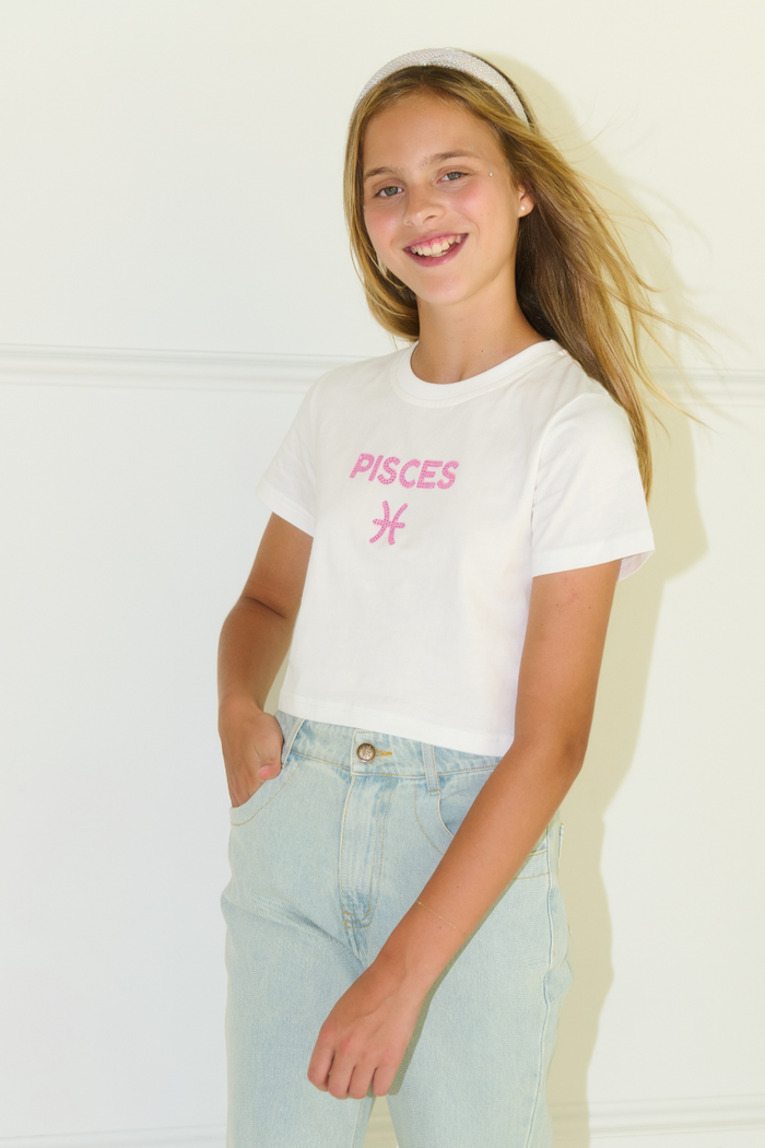 Crystal Zodiac Baby Tee