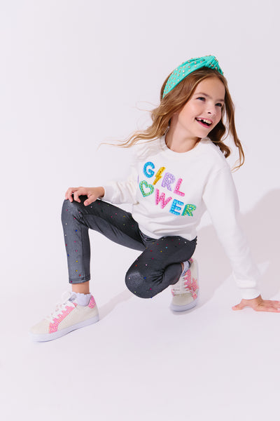 Crystal Girl Power Sweatshirt