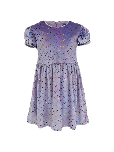 Lavender Sky Velour Dress