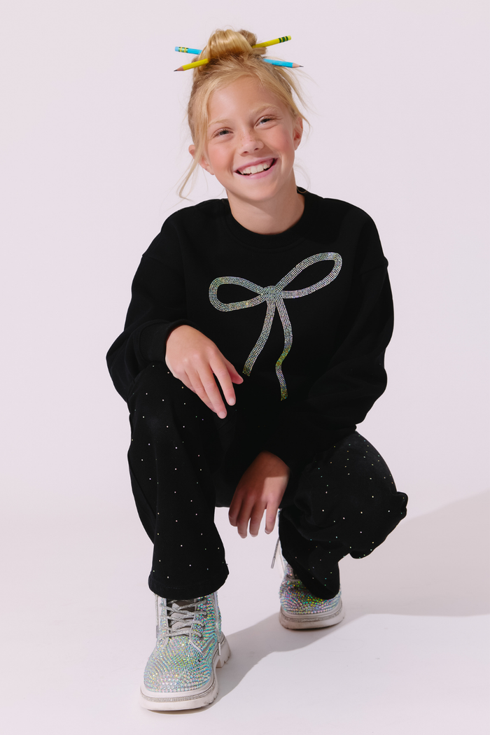 Sparkle Bow Sweatshirt