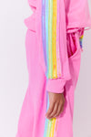 Pink Rainbow Sequin Set