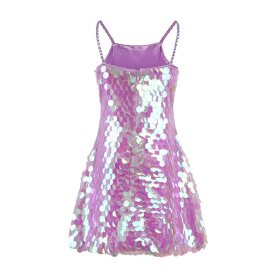 Lavender Magic Paillette Dress