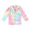 Tie Dye Faux Fur Coat