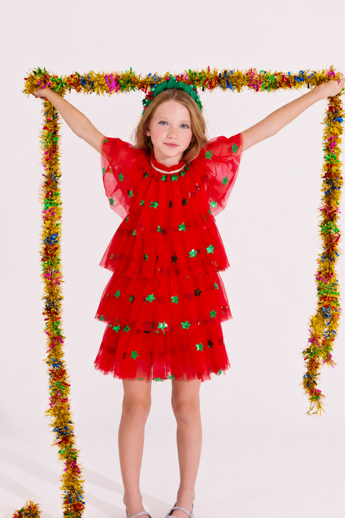 Christmas Wishes Tier Dress