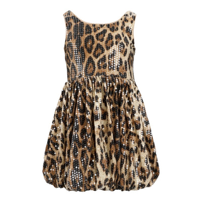 Sequin Leopard Bubble Dress