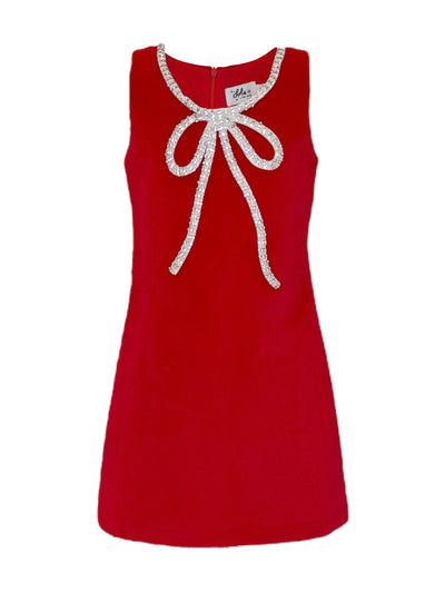 Red Velvet Bow Princess Dress