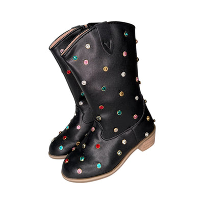 Rainbow Crystal Cowgirl Boots