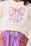 Shimmer Bow Sweatshirt