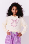 Shimmer Bow Sweatshirt