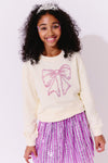 Shimmer Bow Sweatshirt