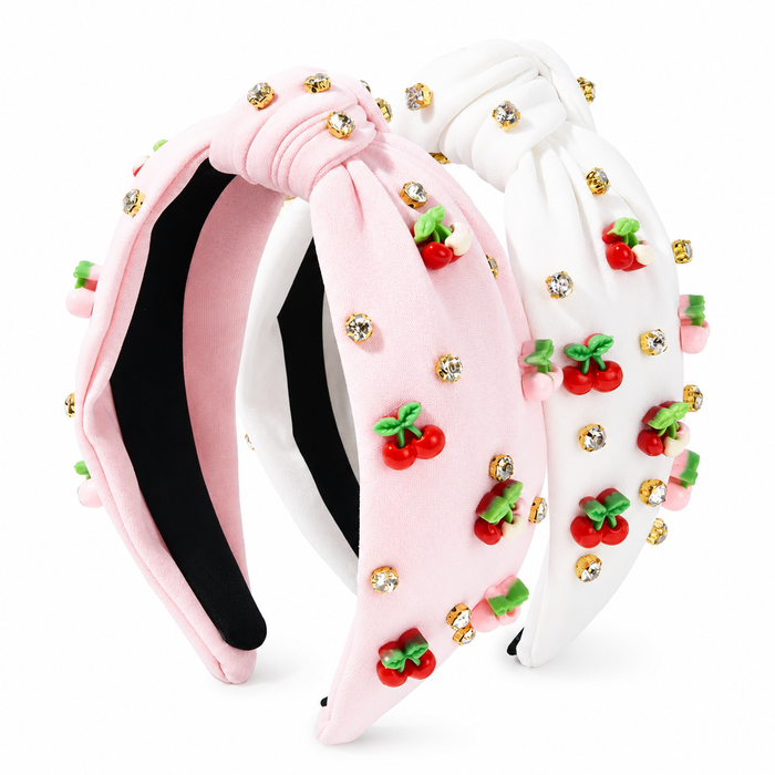 Cherry Charm Knotted Headband