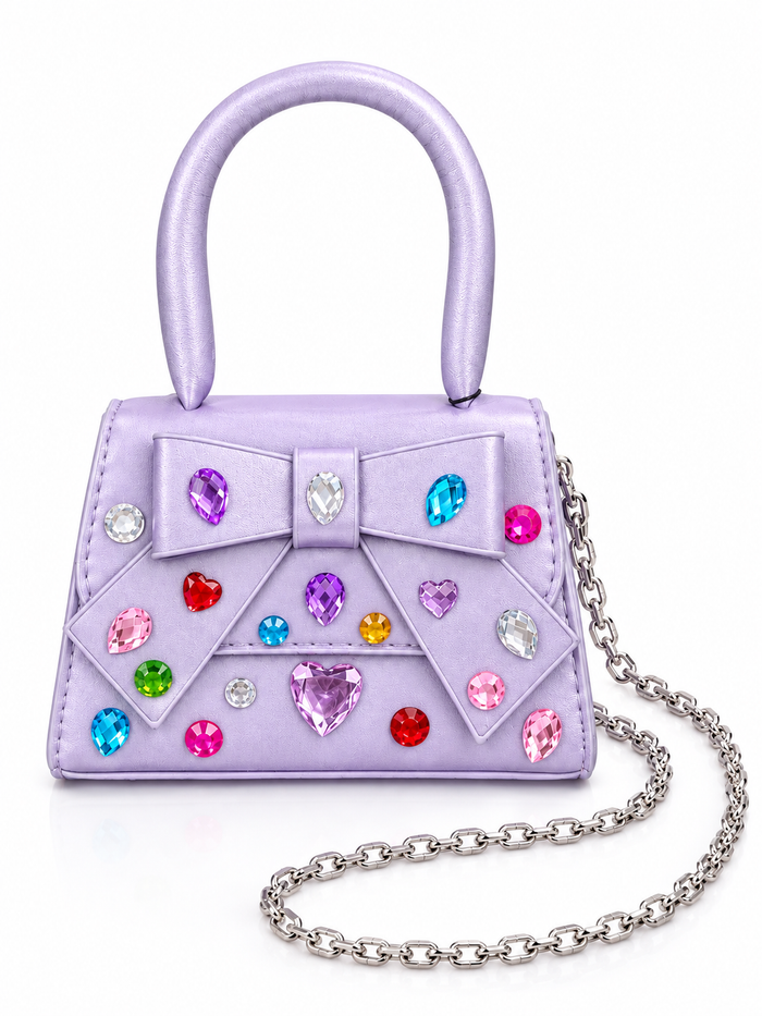 Bejeweled Mini Bow Purse