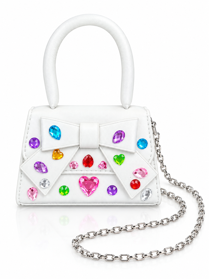 Bejeweled Mini Bow Purse