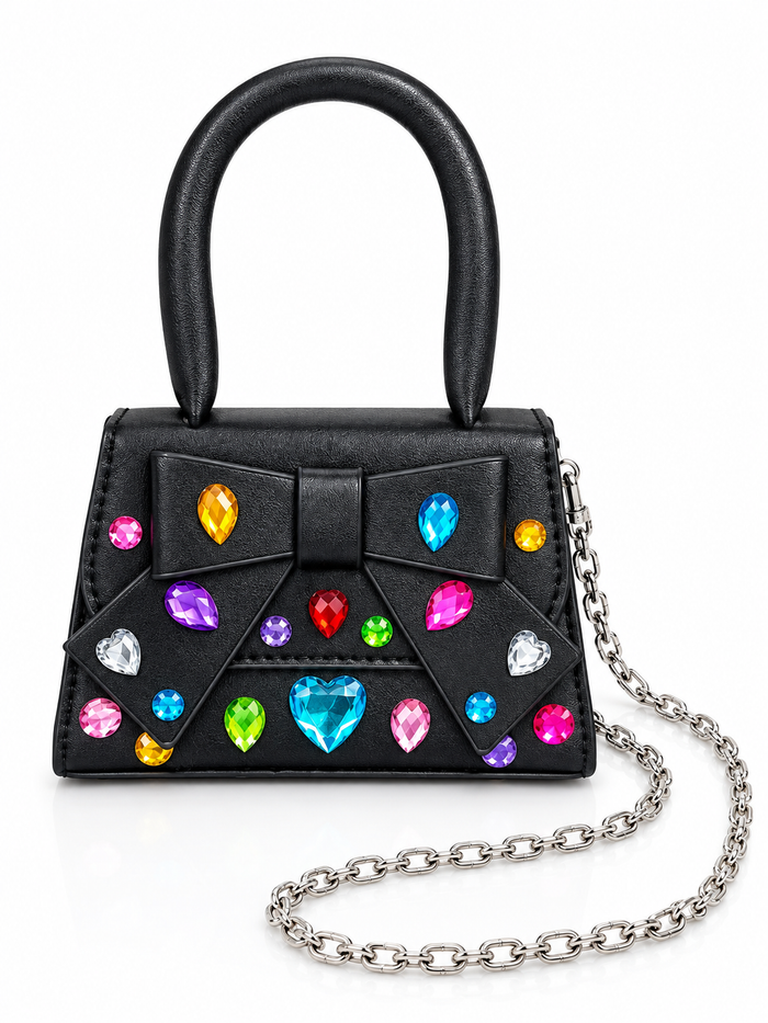 Bejeweled Mini Bow Purse
