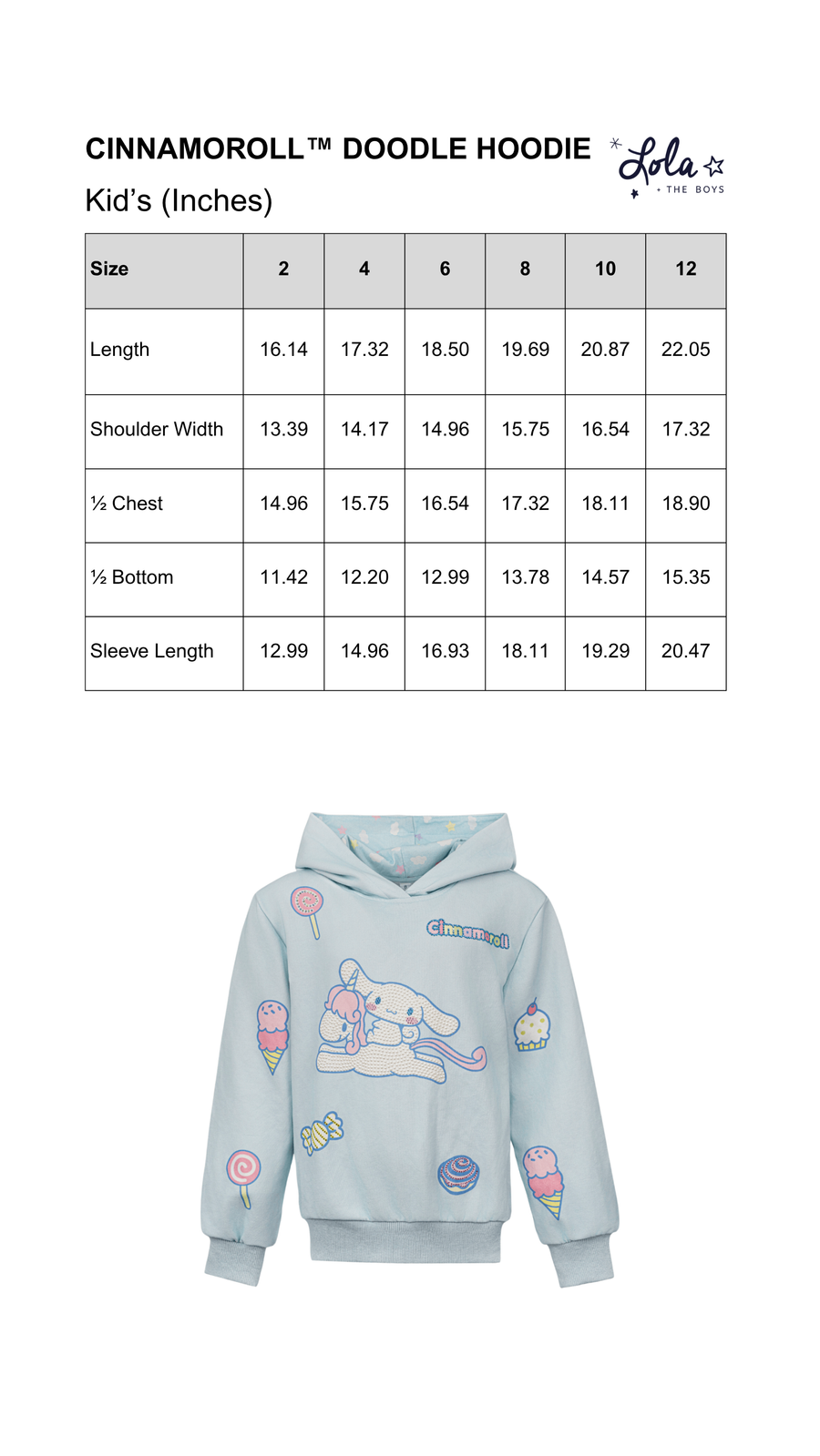 Size Chart Mobile