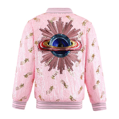 Galaxy Star Sequin Bomber