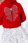 Scarlet Shimmer Bow Jacket