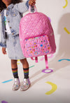 Doodle Art Quilted Backpack