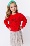 Shimmer Bow Sweatshirt