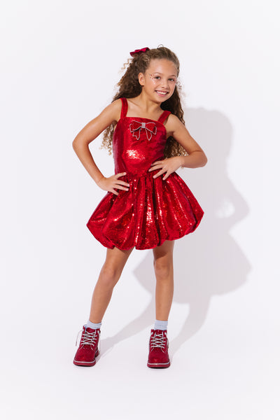 Ruby Sequin Bubble Dress