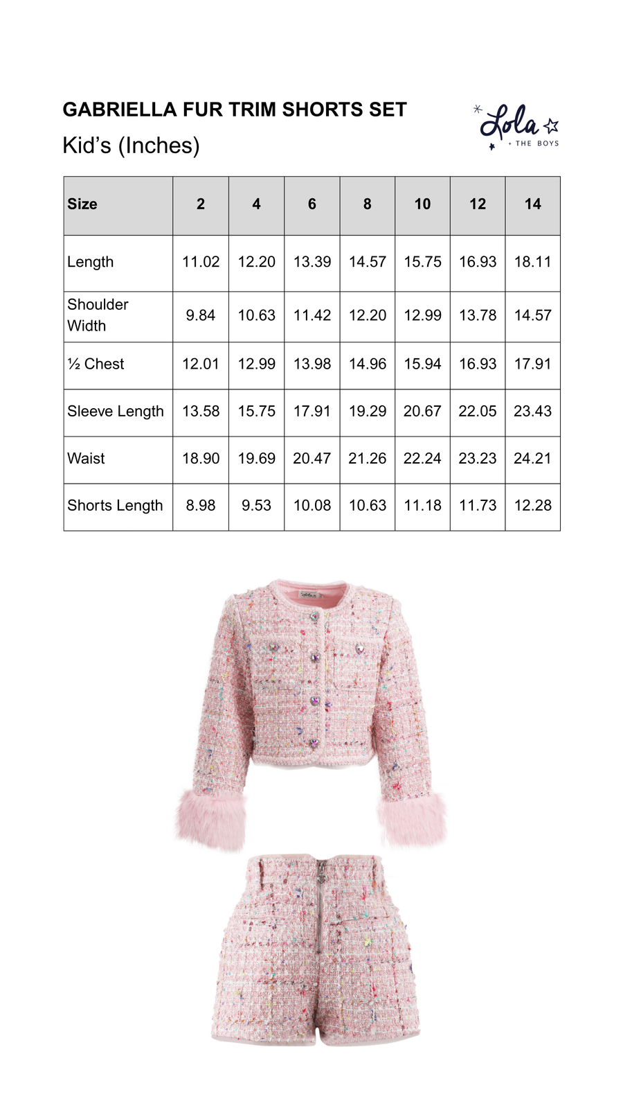 Size Chart Mobile