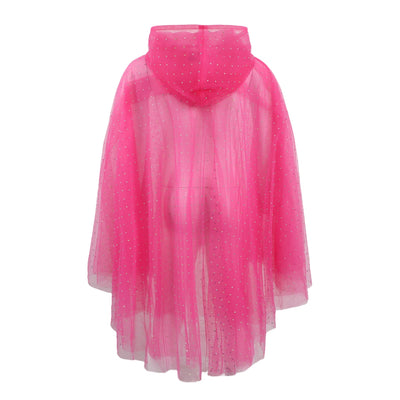 Hot Pink Crystal Cape