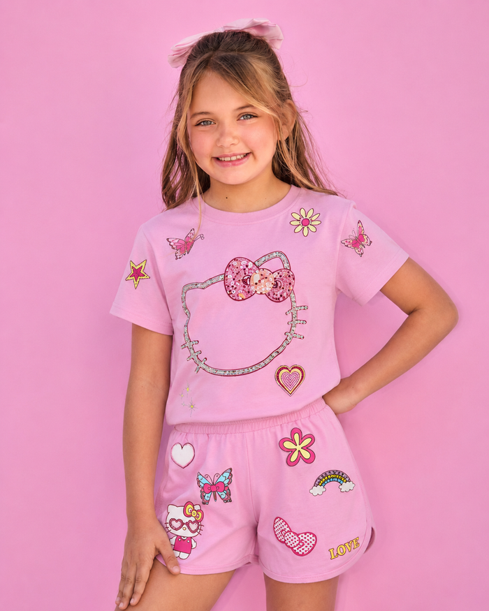 Hello Kitty® Pink Sparkle Vibes Short Set