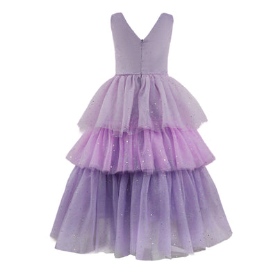 Lavender Shimmer Tulle Party Dress