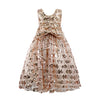 Gold Sequin Bow Dress