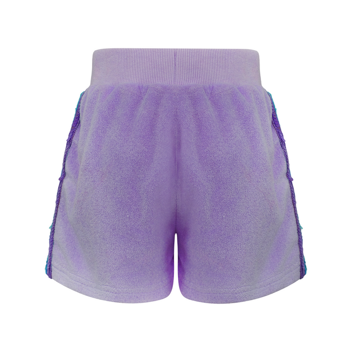 Lavender Rainbow Sequin Stripe Short Set