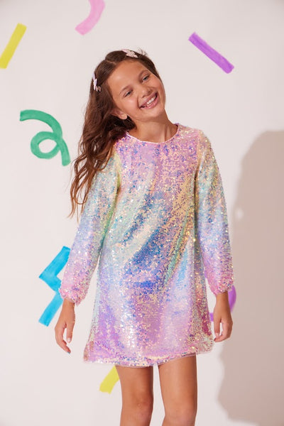 Sequin Ombre Party Dress