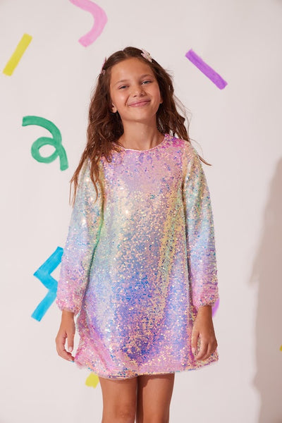 Sequin Ombre Party Dress