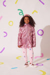 Rose Sequin Rain Jacket