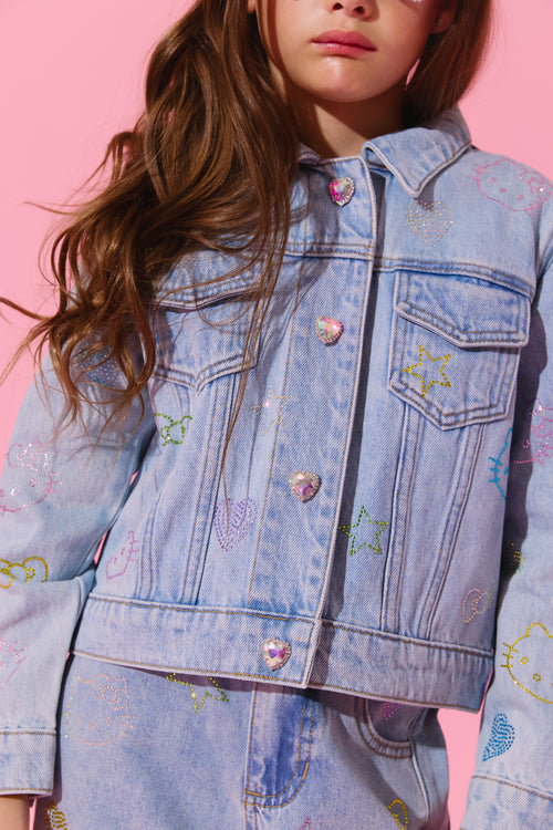 Hello Kitty® Crystal Denim Jacket