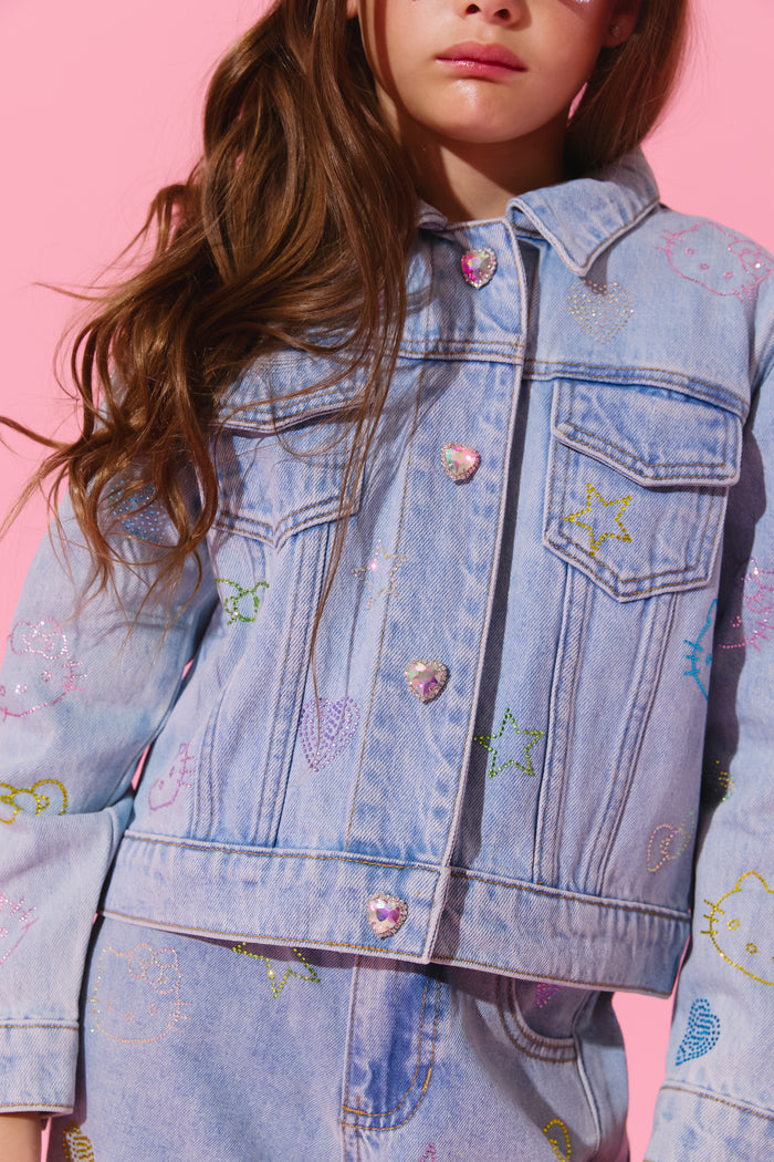 Hello Kitty® Crystal Denim Jacket