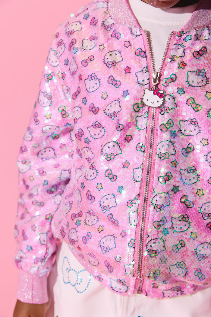 Hello Kitty® Star Power Sequin Bomber