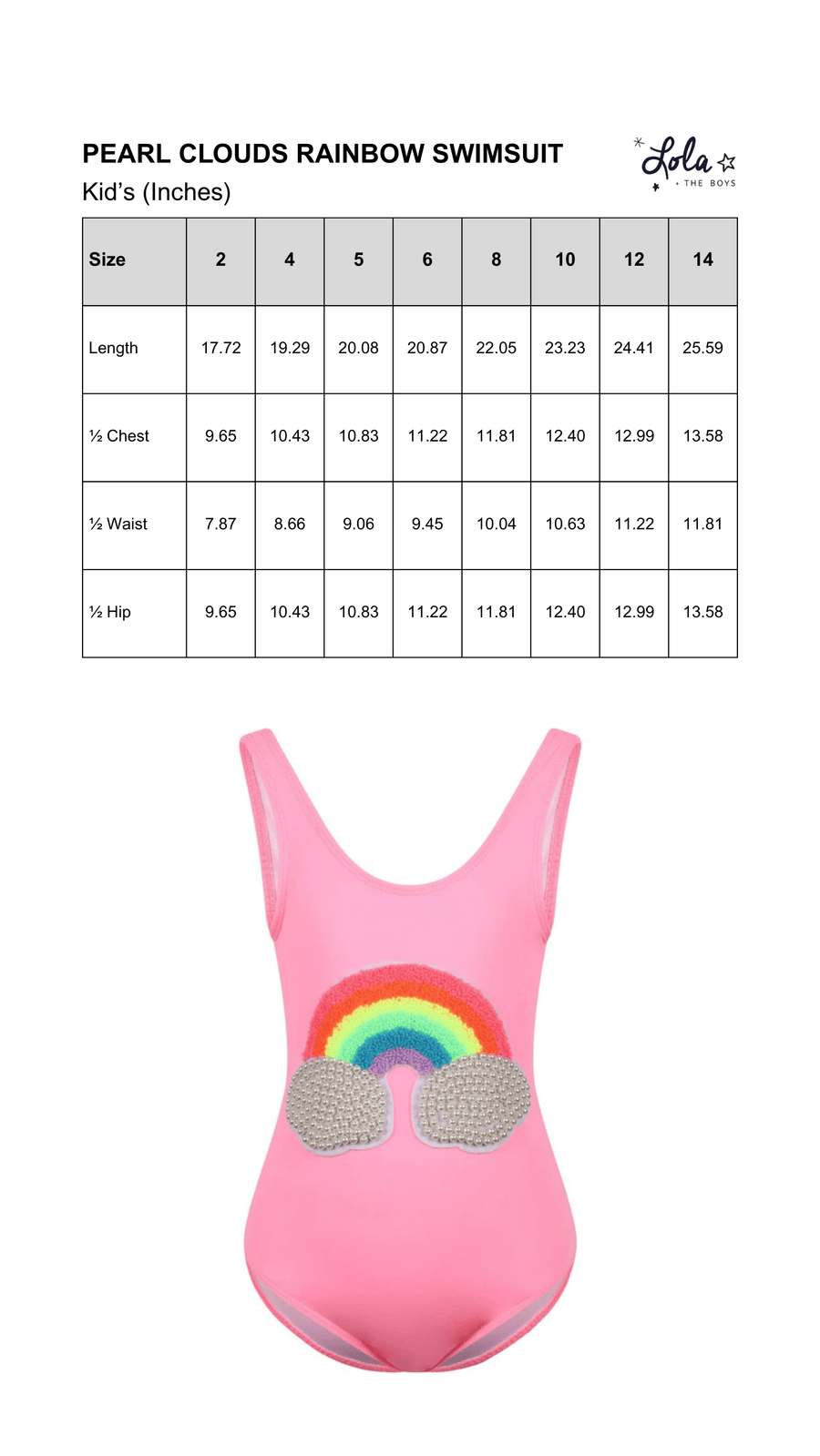 Size Chart Mobile