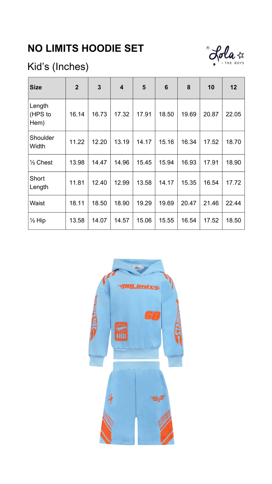 Size Chart Mobile