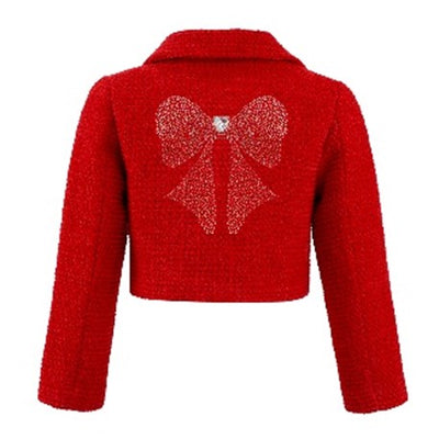 Scarlet Shimmer Bow Jacket