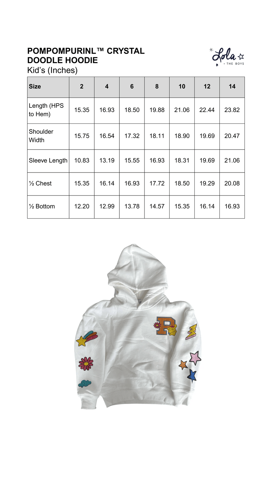 Size Chart Mobile