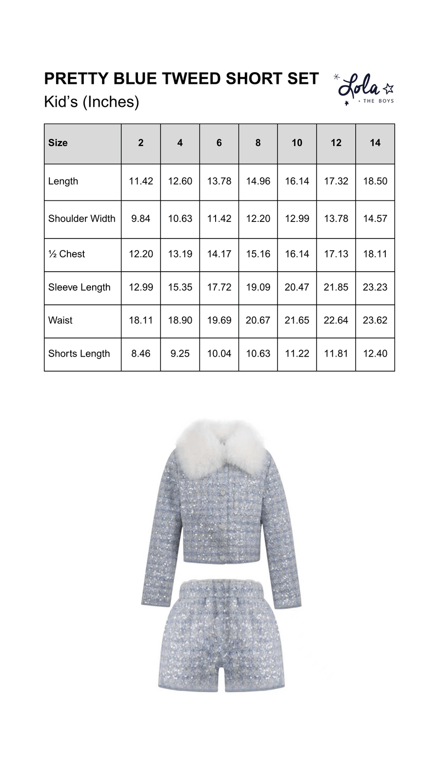 Size Chart Mobile