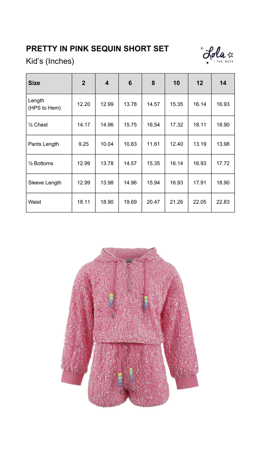 Size Chart Mobile