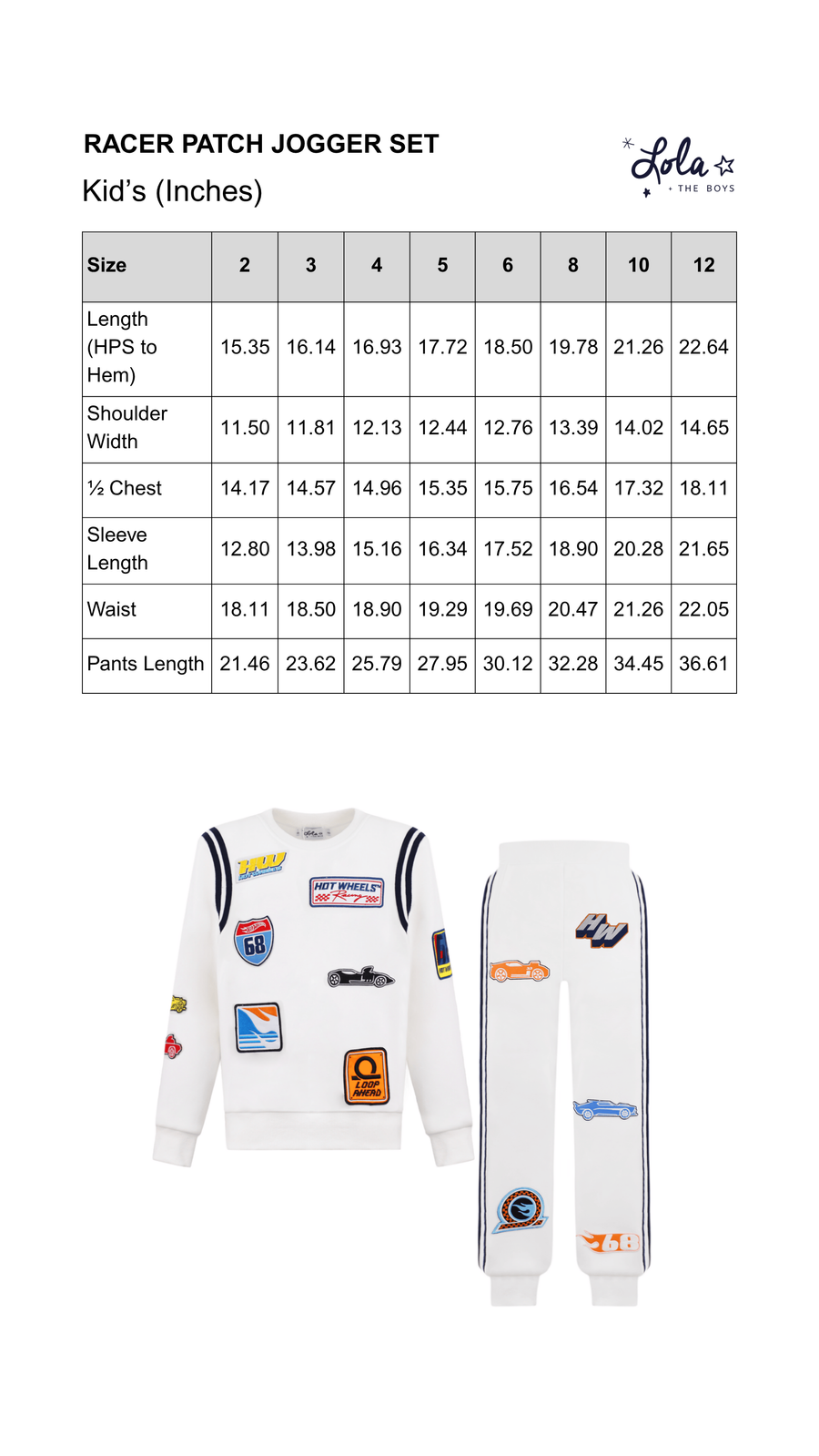Size Chart Mobile