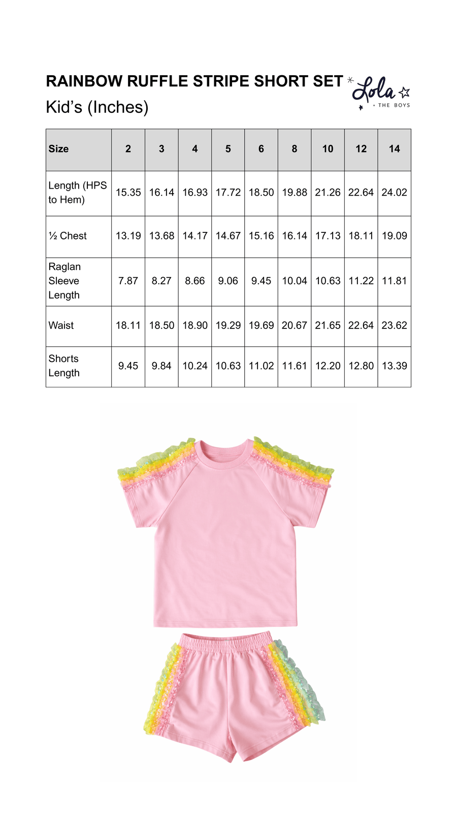 Size Chart Mobile