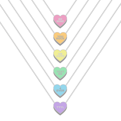 Be Mine Conversation Valentines Necklace