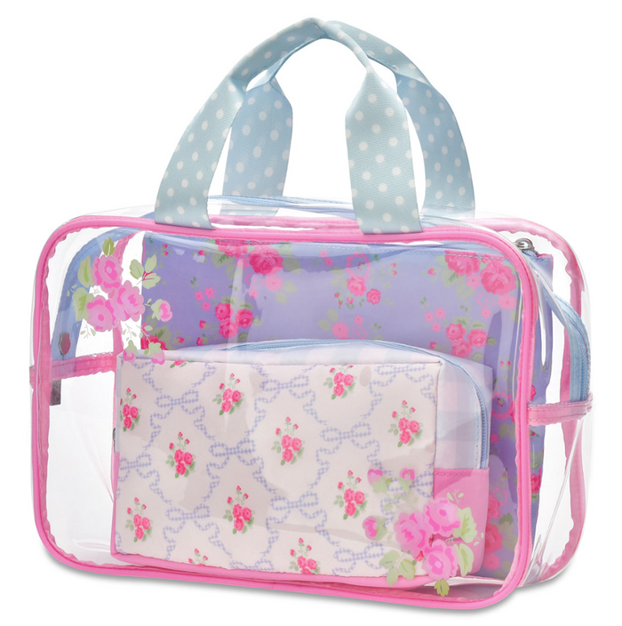 Ditsy Floral Cosmetic Bag Trio