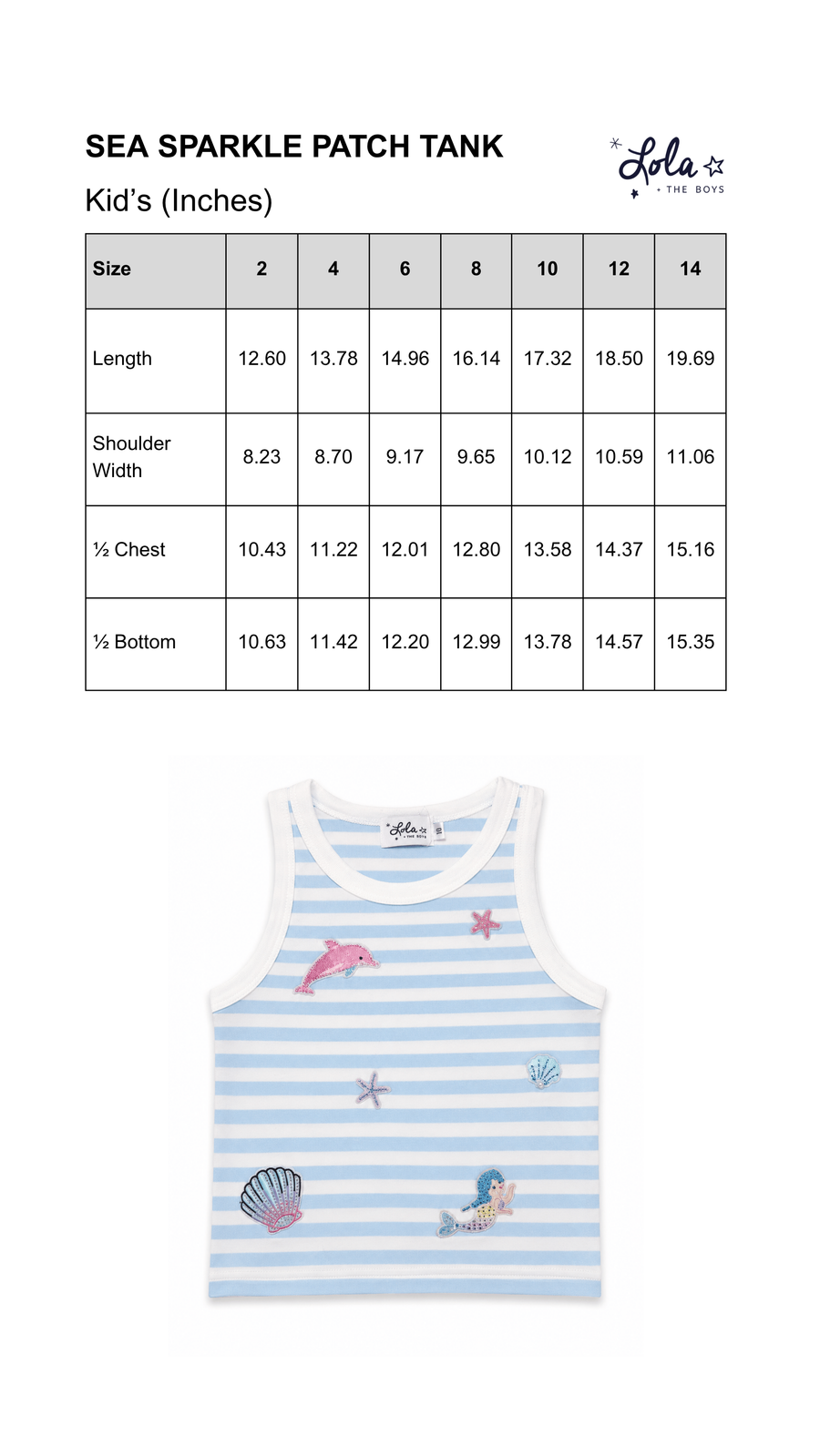 Size Chart Mobile
