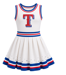 Texas Rangers Sparkle Tennis Dress