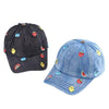 Lola + The Boys Accessories All Over Patch Denim Hat